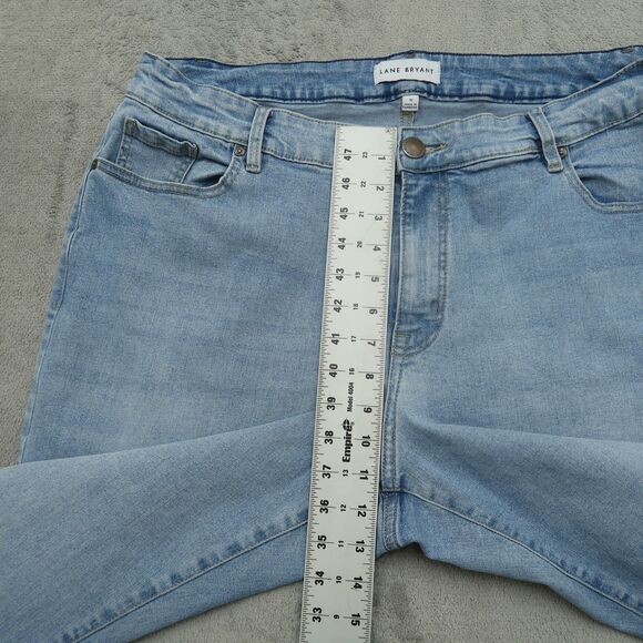 Lane Bryant Jeans Womens Size 16 Blue Mid-Rise-Rise Boyfriend Capri 24.5" Inseam - Picture 8 of 16